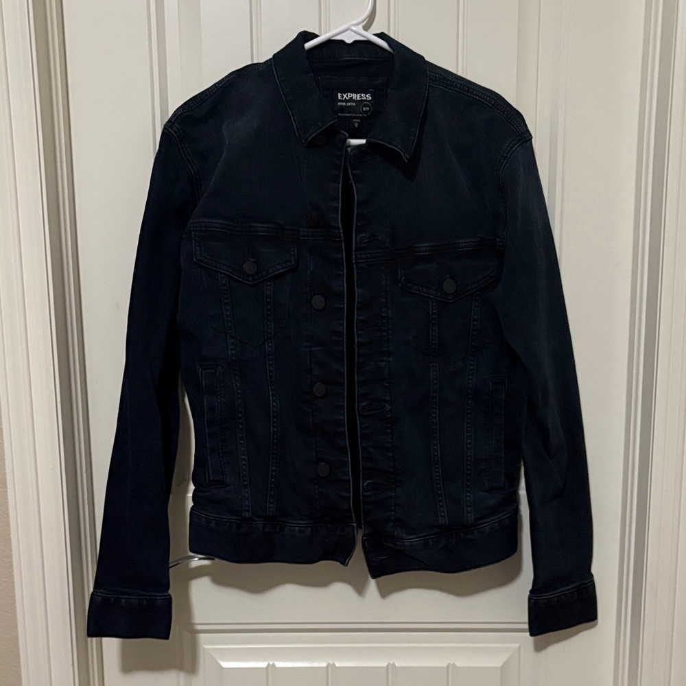Express Hyper Stress Denim Jacket - Classic Trucker Style‎
